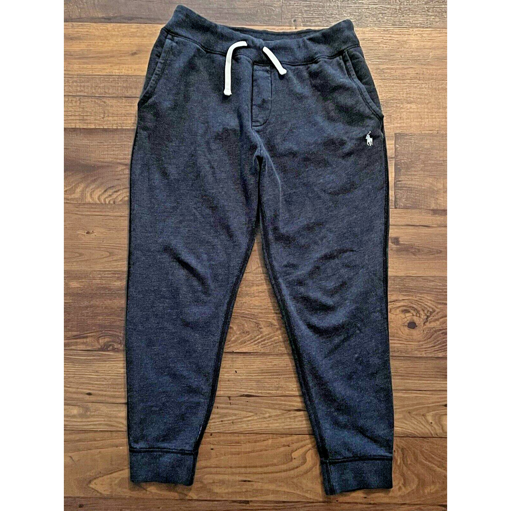 POLO RALPH LAUREN Men’s Dark Grey Heather Sz S Fleece Jogger Sweatpants $110